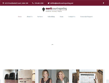 Tablet Screenshot of meritcourtreporting.net